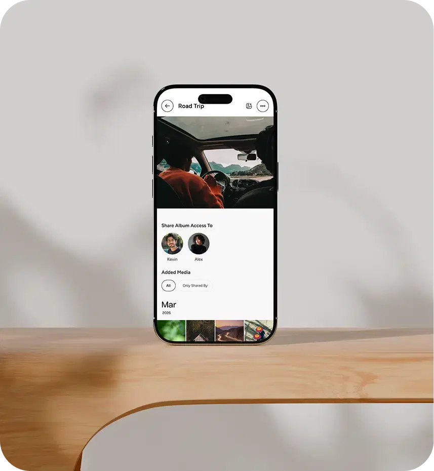 Create. Organise. Share. Manage your curated albums with ease.